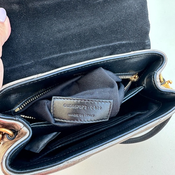 Like new YSL toy LouLou in quilted metallic bronze. - Picture 6 of 9